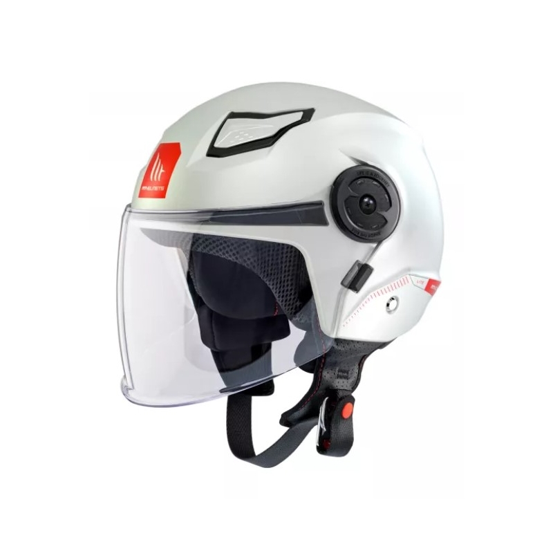 Cască de motocicletă MT Lite Solid White Open pentru copii