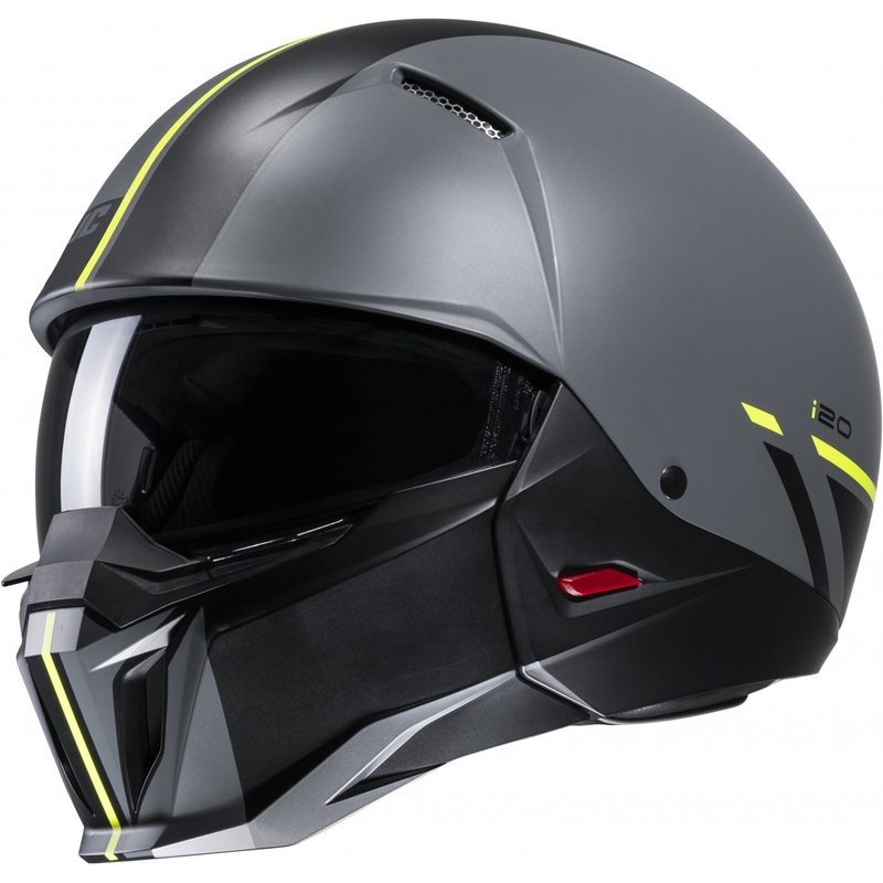 Casca deschisa HJC i20 Batol MC3HSF negru-gri-galben fluo lichidare