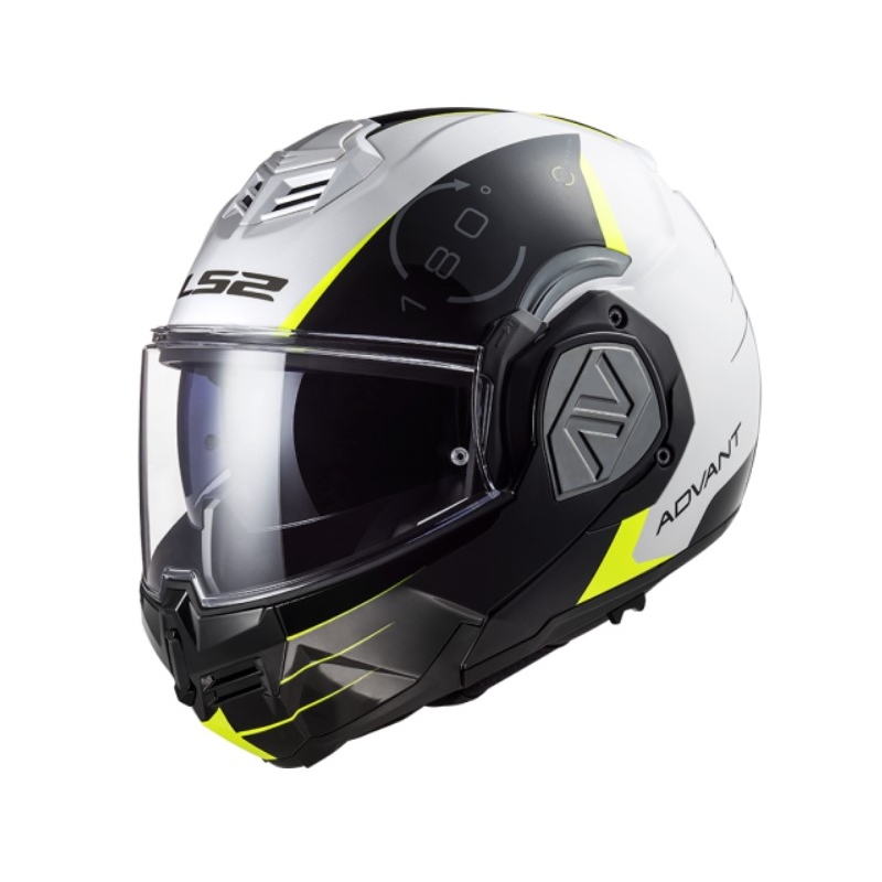 Cască de motociclist LS2 FF906 Advant Codex 06 negru-alb-galben-fluo-galben