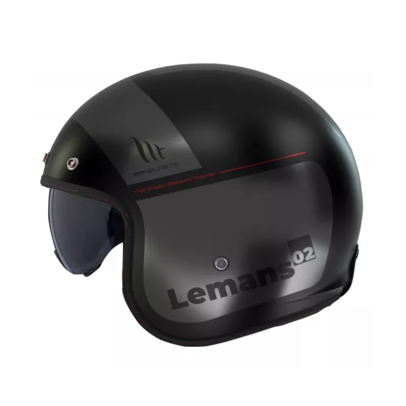 MT Le Mans 2 SV Quality B2 Cască de motocicletă deschisă negru-gri