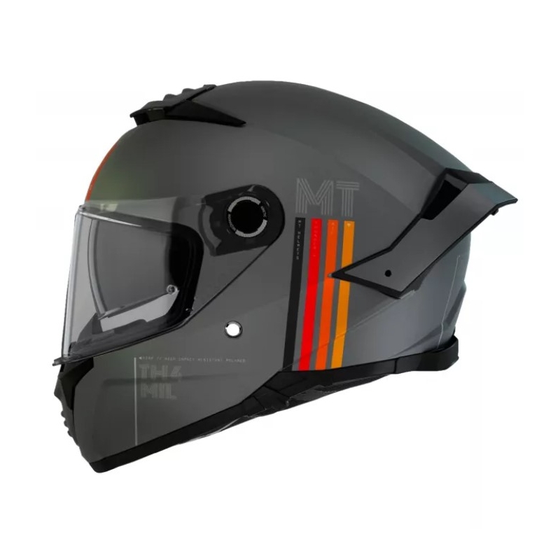 Cască Moto Integrală MT Thunder 4 SV Mil C2 Gri Mat Reducere lichidare