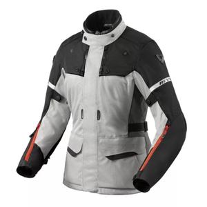 Jacheta de motociclete Revit Outback 4 H2O pentru femei, argintiu și negru