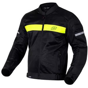 Jachetă de motocicletă Ozone Dart negru-galben-fluo