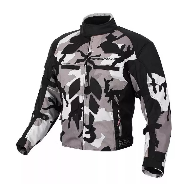 Jachetă de motociclete RSA Camuflaj gri výprodej lichidare