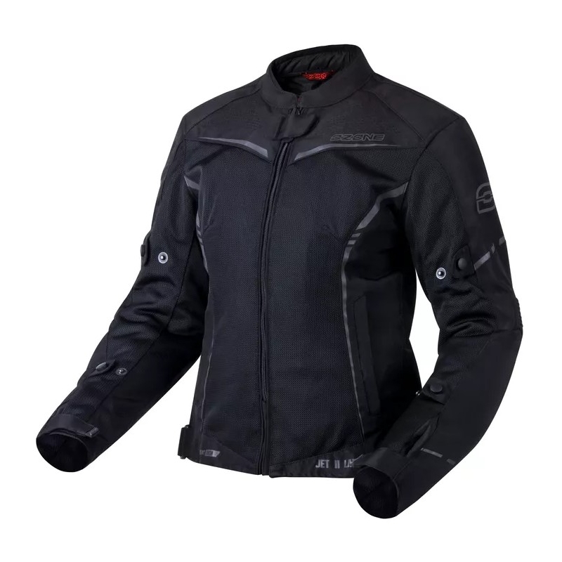 Jachetă de motocicletă Ozone Jet II Black pentru femei lichidare