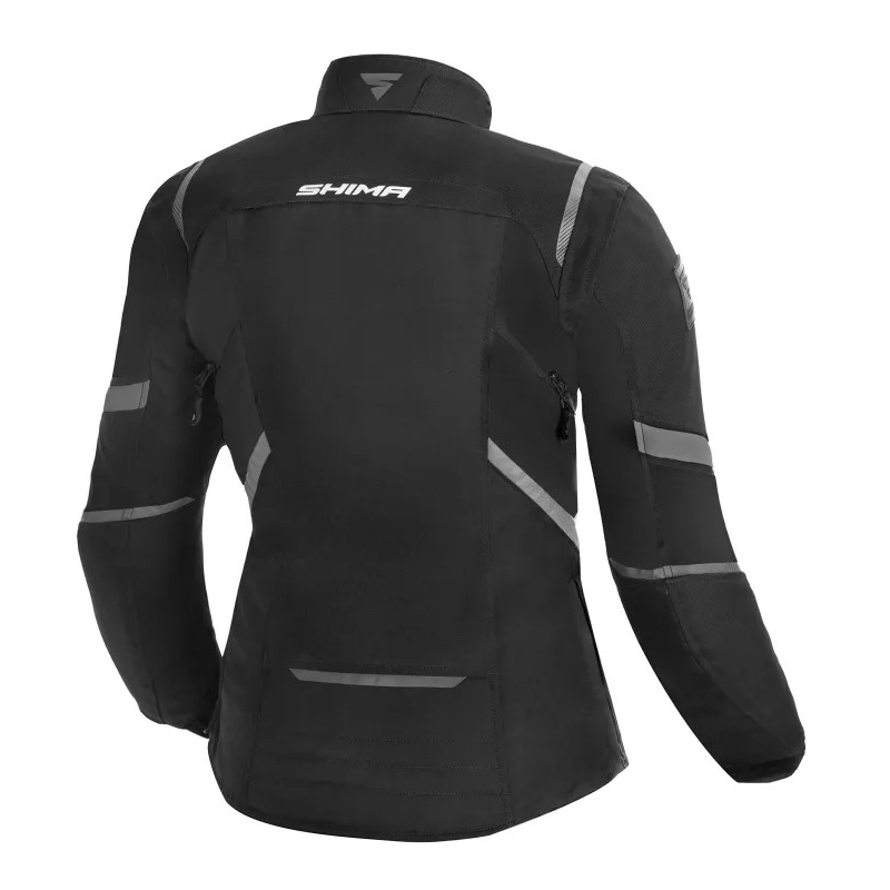 Jachetă moto pentru femei Shima Rush negru lichidare
