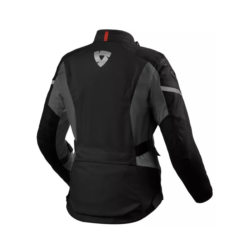 Jachetă de motocicletă Revit Horizon 3 H2O negru și roșu pentru femei