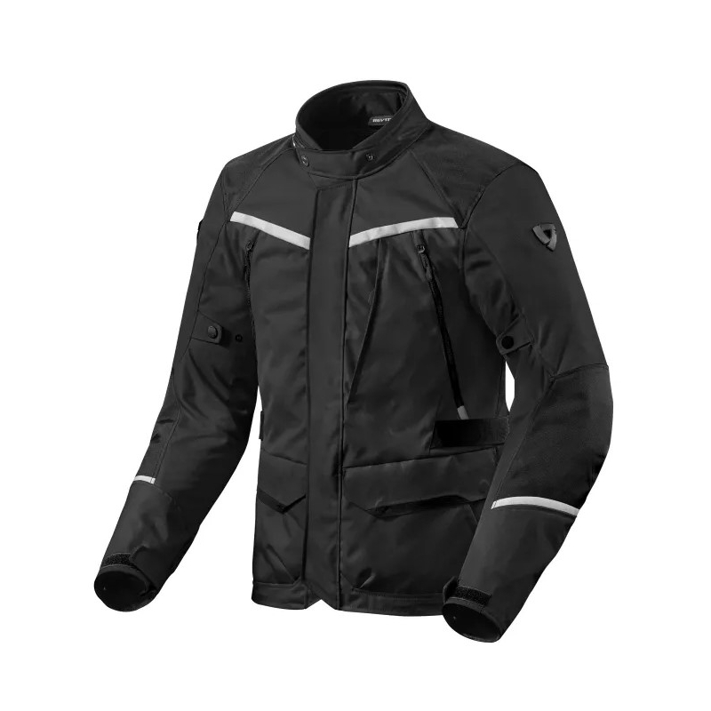 Revit Voltiac 3 H2O Negru-Argintiu Jacheta pentru motociclete Revit Voltiac 3 H2O Negru-Argintiu