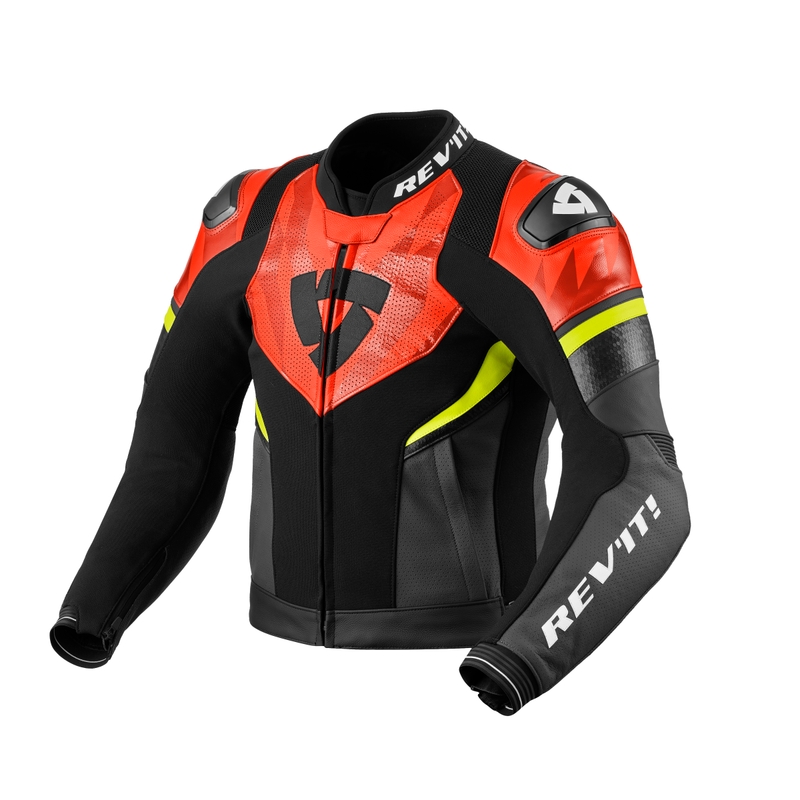 Revit Hyperspeed 2 Air jachetă de motocicletă negru-roșu-fluo lichidare