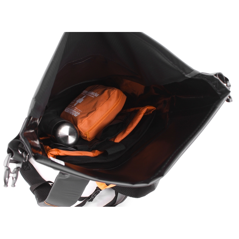 Rucsac impermeabil Oxford AQUA EVO negru-portocaliu 22 l