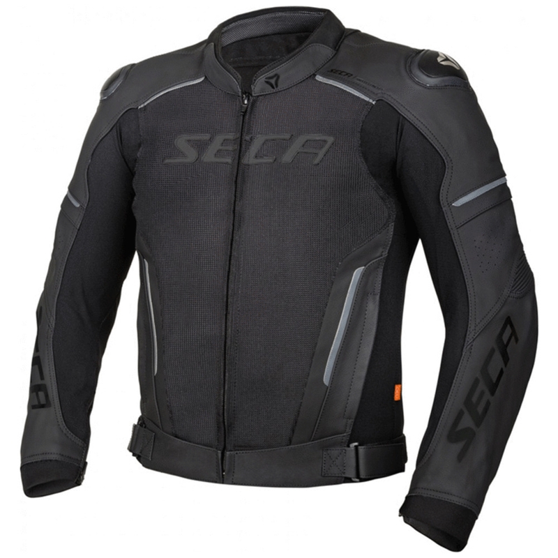 SECA Hooligan Air Geaca de motocicletă din piele neagră SECA Hooligan Air lichidare