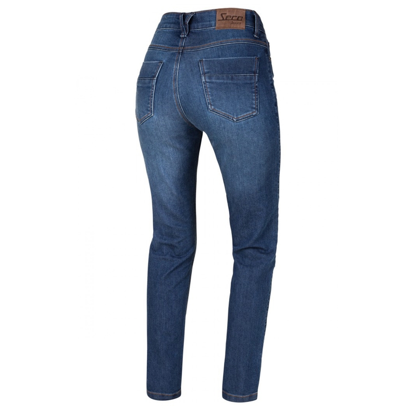 Blugi moto pentru femei SECA Delta One albastru lichidare
