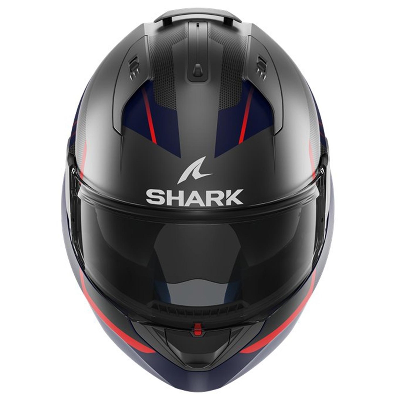 Cască de protecție cu clapetă SHARK EVO-ES Kryd negru-roșu-albastru închis