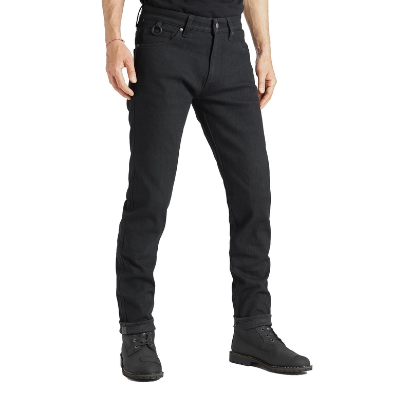 Blugi de motocicletă PANDO MOTO MOTO Oțel Negru 02 negru lichidare