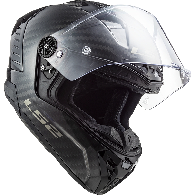 LS2 FF805 Thunder Thunder Carbon Black Gloss Casca de motocicletă integrală LS2 FF805
