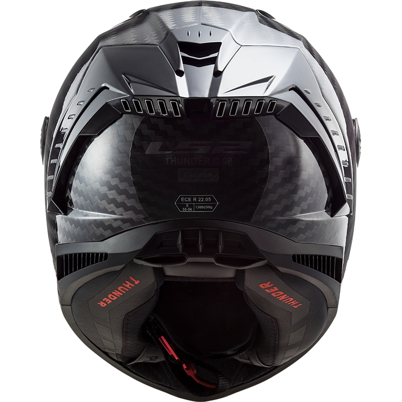 LS2 FF805 Thunder Thunder Carbon Black Gloss Casca de motocicletă integrală LS2 FF805