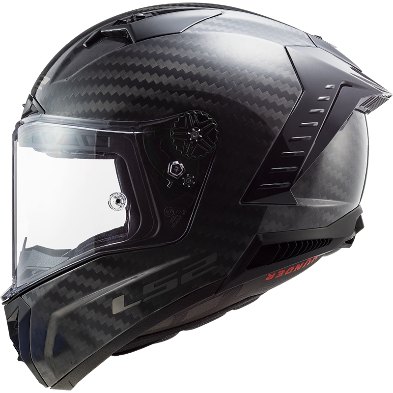 LS2 FF805 Thunder Thunder Carbon Black Gloss Casca de motocicletă integrală LS2 FF805