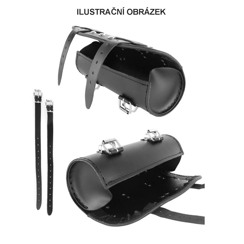 Geantă moto de piele pentru furcă Chopper/Custom RSA-9A