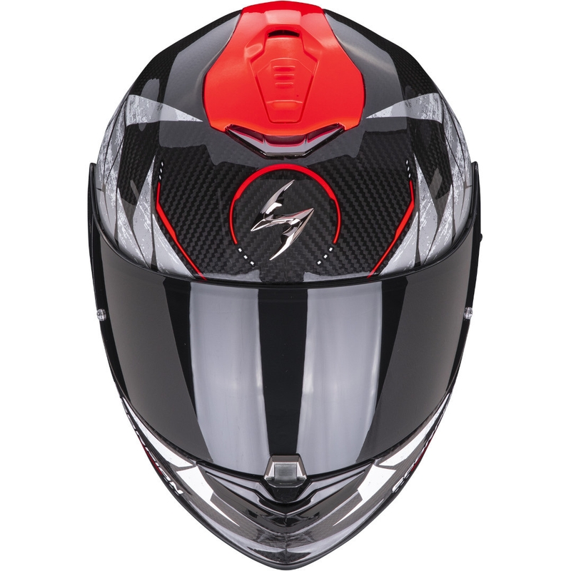 Cască integrală Scorpion EXO-1400 EVO Carbon Air Aranea negru-roșu-fluo