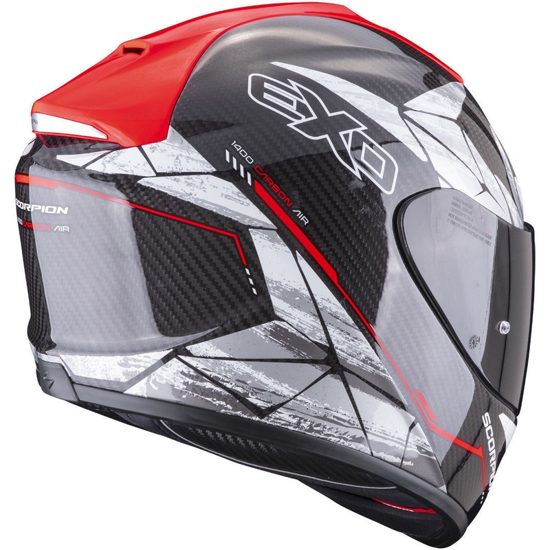 Cască integrală Scorpion EXO-1400 EVO Carbon Air Aranea negru-roșu-fluo