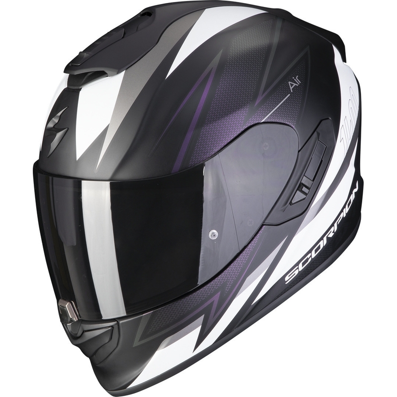 Cască integrală Scorpion EXO-1400 EVO Air Thelios negru-alb-alb-violet
