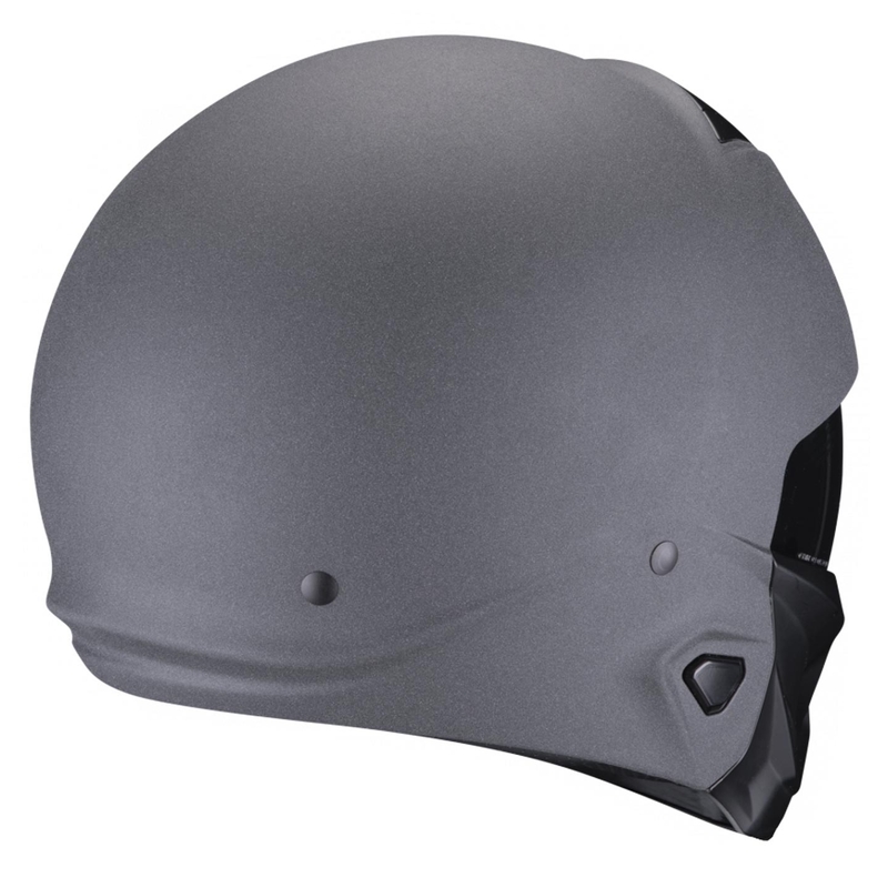 Cască deschisă cu mască Scorpion EXO-COMBAT II Solid graphite gri închis