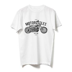 RSA Motociclete Ride Live T-shirt alb lichidare