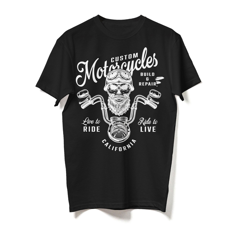 Tricou RSA Custom Motorcycles negru