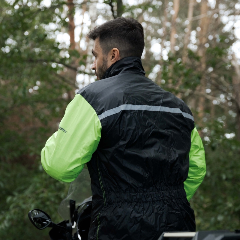 Rebelhorn Rain jachetă de ploaie galben fluo pentru motociclete