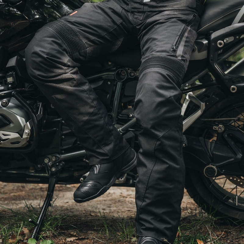 Pantaloni de motocicletă Ozone Vulcan negru