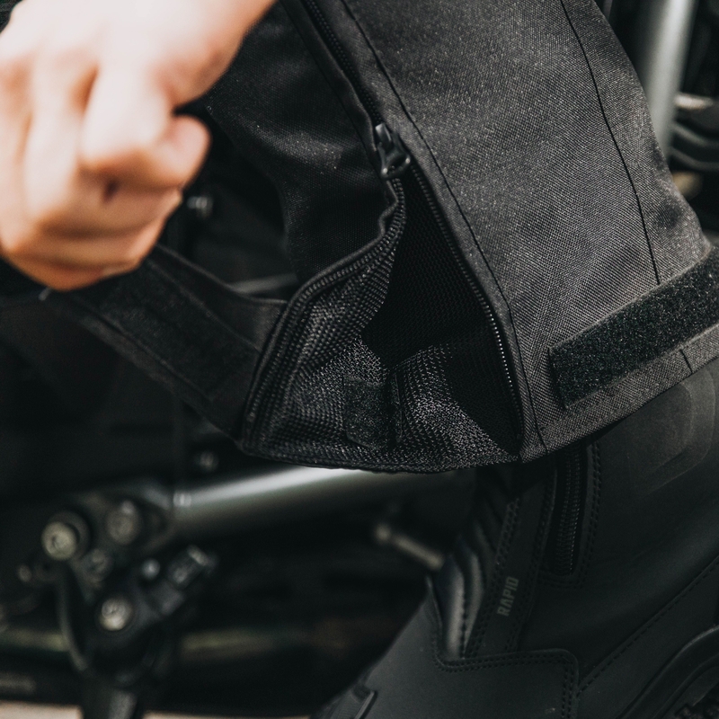 Pantaloni de motocicletă Ozone Vulcan negru