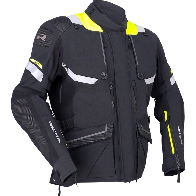 Jachetă pentru motociclete RICHA Armada GTX Pro negru-galben-fluo lichidare