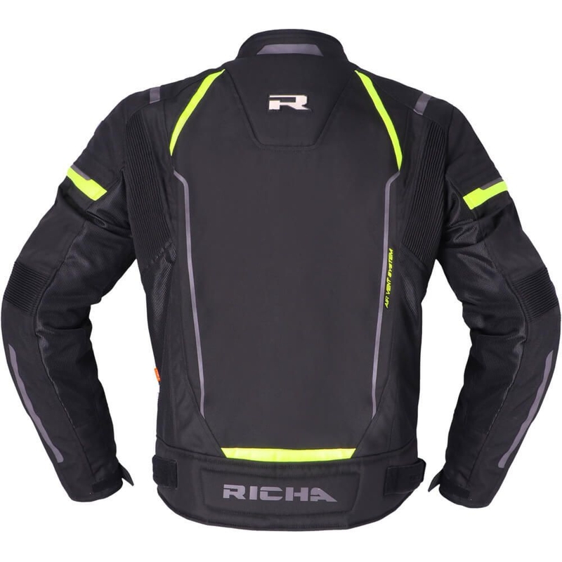 Jachetă pentru motociclete RICHA Airstream 3 negru-galben-fluo lichidare