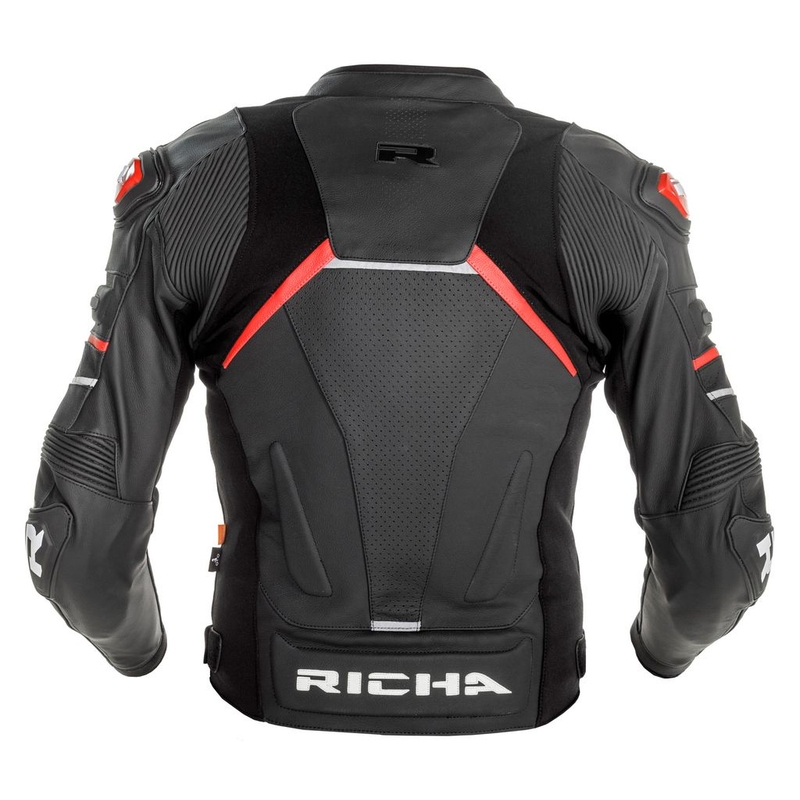 Jachetă pentru motociclete RICHA Mugello 2 negru-roșu lichidare