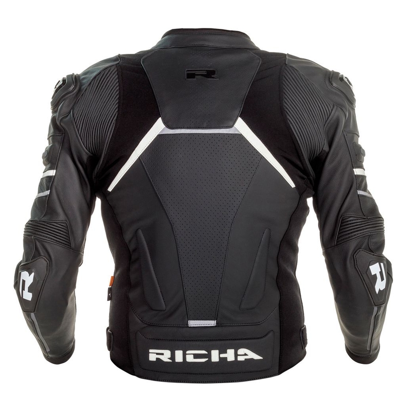 Jachetă pentru motociclete RICHA Mugello 2 negru și alb lichidare