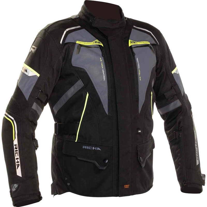 Jachetă pentru motociclete RICHA Infinity 2 Flare gri-galben-fluo lichidare