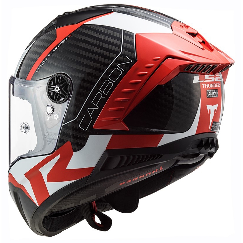 LS2 FF805 Thunder C Racing1 cască de motocicletă integrală LS2 FF805 Thunder C Racing1 negru-alb-roșu