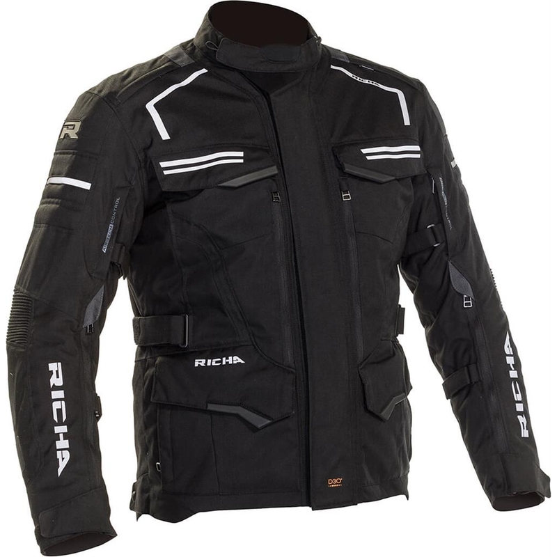 Jachetă pentru motociclete RICHA Touareg 2 negru lichidare