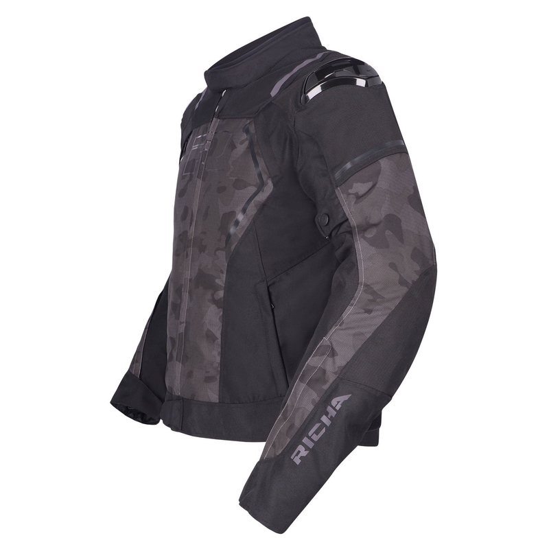 Jachetă de motocicletă RICHA Vendetta negru-gri camuflaj camuflat lichidare