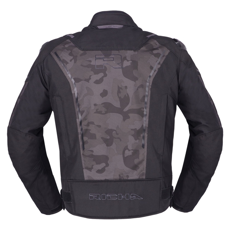 Jachetă de motocicletă RICHA Vendetta negru-gri camuflaj camuflat lichidare