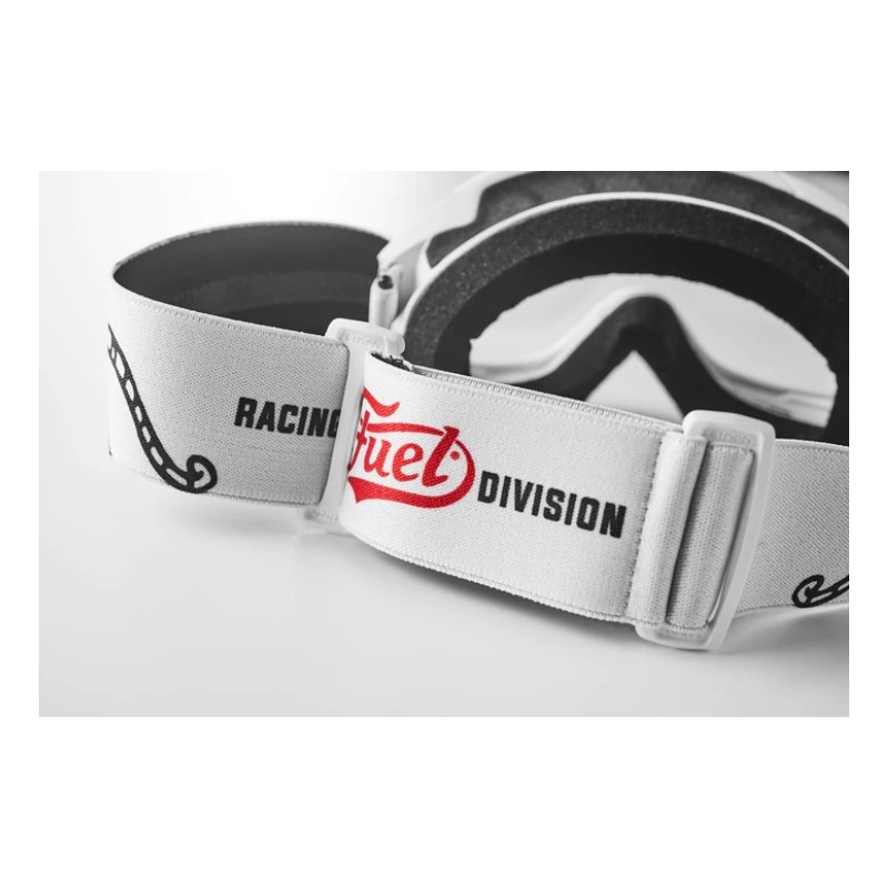 Ochelari de motocros Fuel Racing Division negru și alb lichidare
