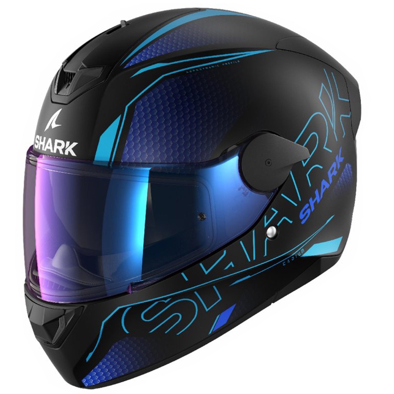 Cască integrală pentru motociclete SHARK D-SKWAL 2 Cadium negru-albastru-violet mată