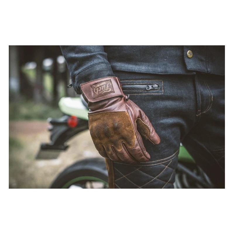 Mănuși de motocicletă Fuel Rodeo maro