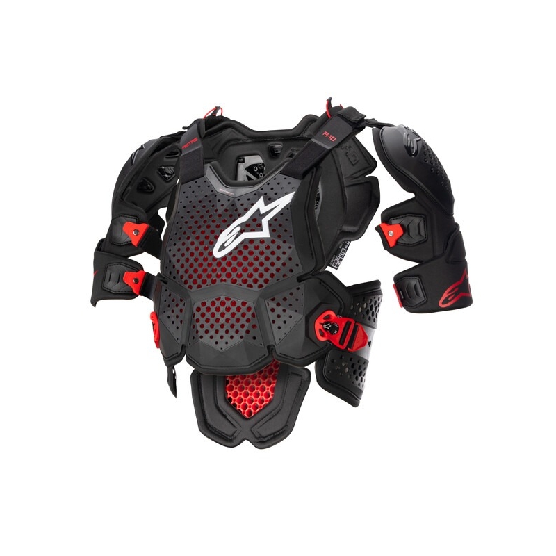 Protecție de corp Alpinestars A-10 2 negru-antracit-roșu