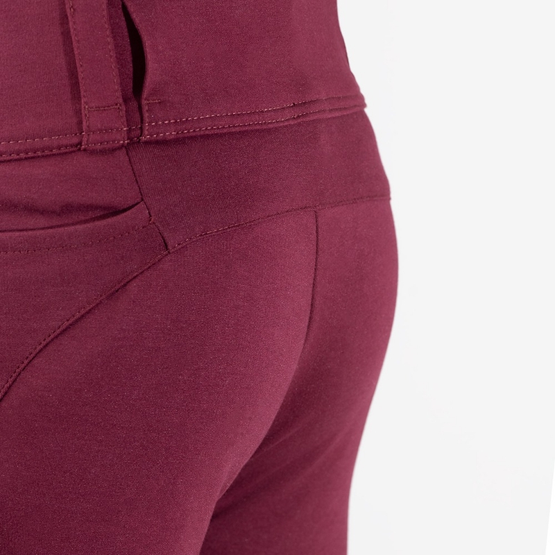 Pantaloni Oxford Super Leggings 2.0 burgundy pentru femei lichidare