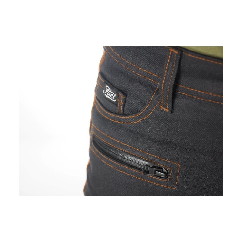 Pantaloni pentru motociclete Fuel Sergeant 2 Waxed maro și negru