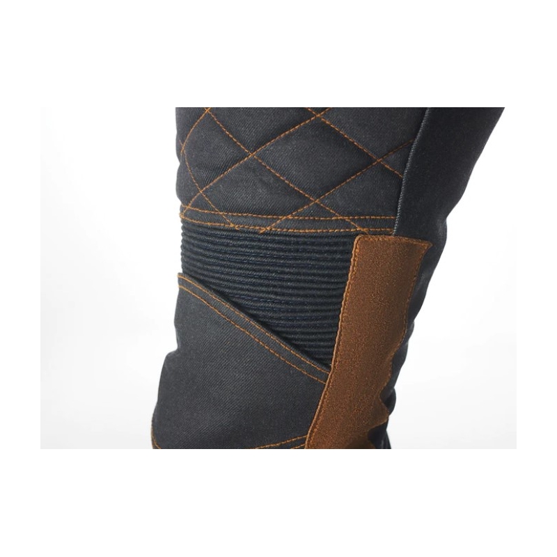Pantaloni pentru motociclete Fuel Sergeant 2 Waxed maro și negru