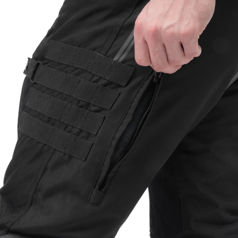 Pantaloni de motocicletă Ozone Union II negru scurt lichidare