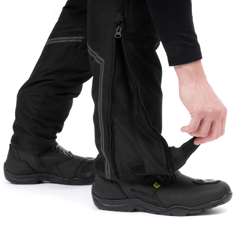 Pantaloni de motocicletă Ozone Union II negru scurt lichidare