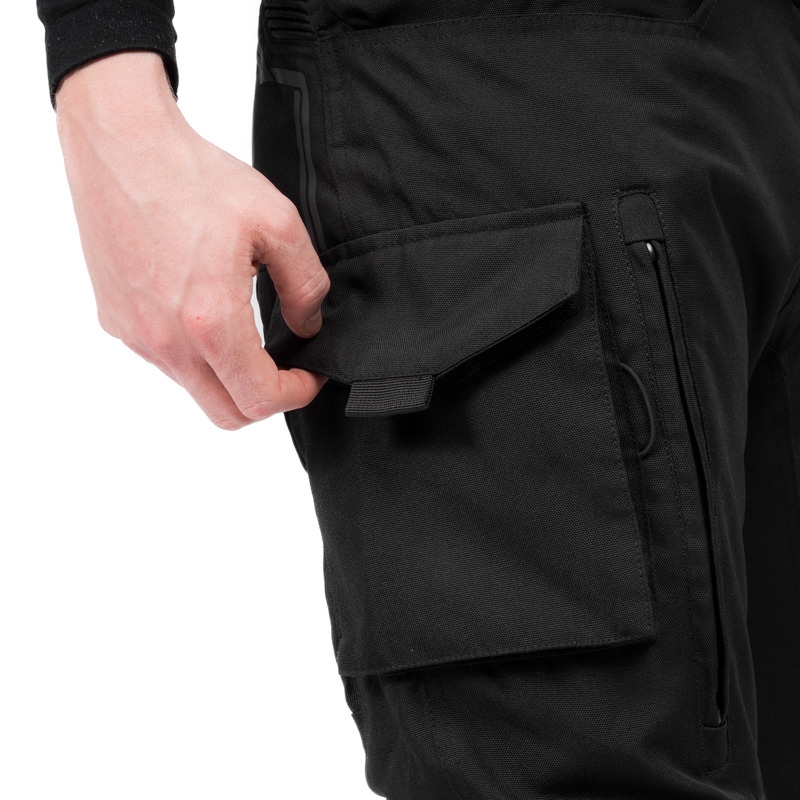 Pantaloni de motocicletă Ozone Union II negru scurt lichidare